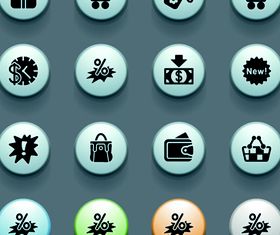 3D Social Icons 4 vector