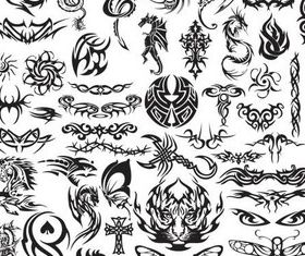 Stylish Tatoo free vector