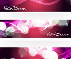 Abstract shiny banner vector material