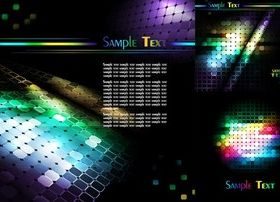 Colorful mosaic background shiny vector