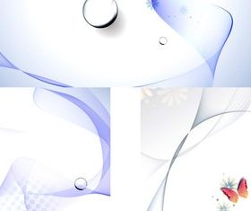 Poetic butterfly water background vector