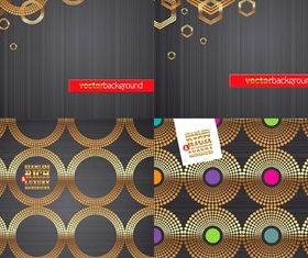 Golden ring background vector