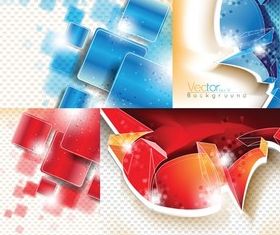 Three-dimensional background graphics vector graphic
