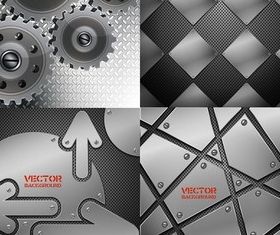 Metal texture background design vector