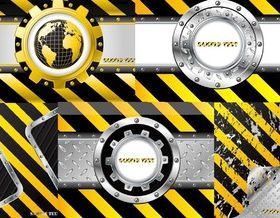 Metal industry background vector