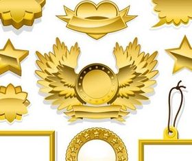 Gold Elements graphic vector