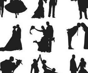 Loving couples Set vector design