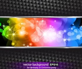 Colorful grid background vectors material