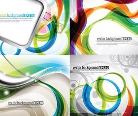 Dynamic colorful streamline background vector