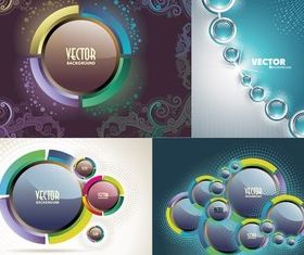 Crystal button background vector