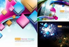 Colorful graphics background vector
