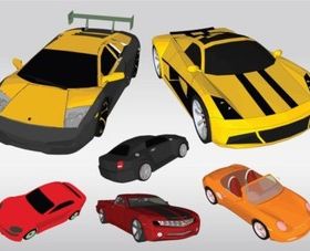 Racing Cars vectors graphics