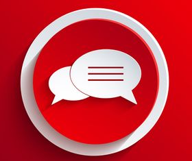 3D Paper cut red and white background 1 vector