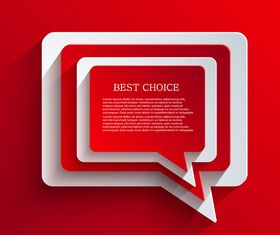 3D Paper cut red and white background 3 vector