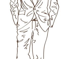 Hand drawn Suit vector