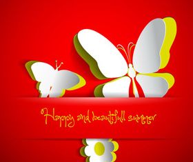 Beautiful Butterfly background 1 vector