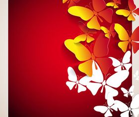 Beautiful Butterfly background 2 vector
