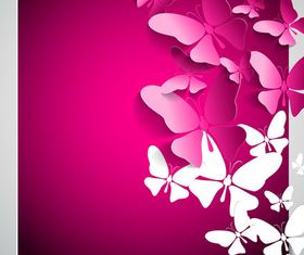 Beautiful Butterfly background 3 vector