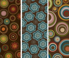 Vintage pattern benner 1 vector