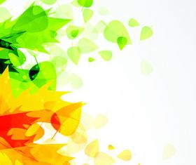 Abstract Autumn Leaf background vector