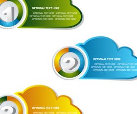 Number text cloud set vector