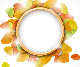 Autumn Leaf theme background 1 vector