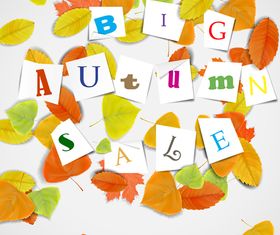Autumn Leaf theme background 2 vector