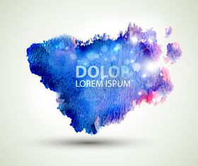 Abstract watercolor background 5 set vector