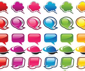 Glass Speech cloud vector