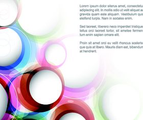 Colorful round background design vectors
