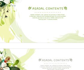 Beautiful flower background 1 design vector