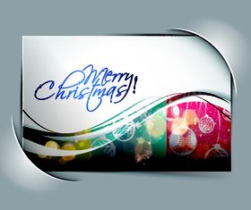 Abstract christmas cards 3 vectors material