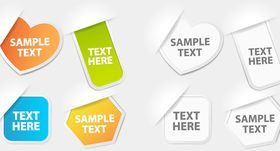 Sticker tags vector