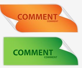 Colored Curled Paper 2 vector