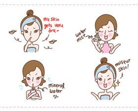 Hand drawn girl vector