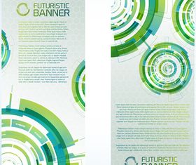 Futuristic Technology Vertical banner creative vector
