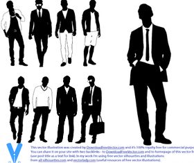 Man silhouette 2 vector