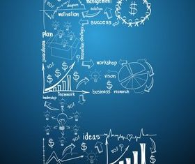 Infographics alphabet 1 vector