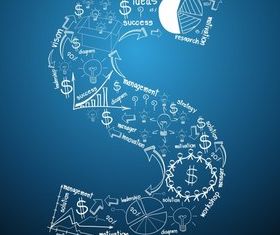 Infographics alphabet 2 vector