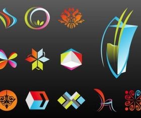 Abstract Logo Templates vector