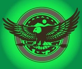 Eagle Logo set vector