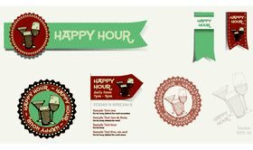 Restaurant labels 2 vectors graphic