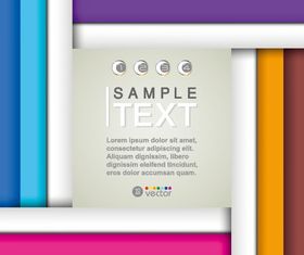 Color bar number background 3 vector