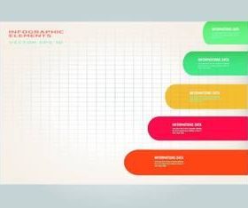 Color bar infographic background vector