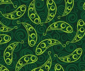 Green style floral pattern vector