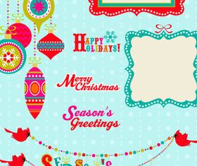 Cute holiday background vector