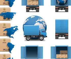 Logistics and transport icons 2 vector