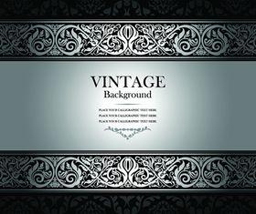 Floral vintage style background 1 vector design