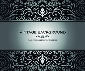 Floral vintage style background 3 vector design
