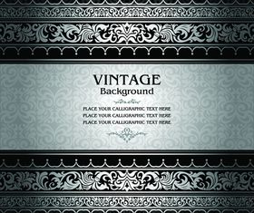 Floral vintage style background 4 vector design